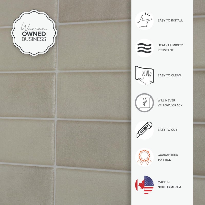 SMART TILES Peel and Stick Backsplash - 5 Sheets of 11.87"" x 9"" - 3D Adhesive Peel and Stick Tile Backsplash for Kitchen, Bathroom, Wall Tile - Image 4